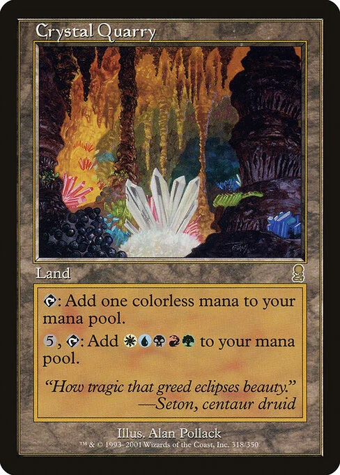Crystal Quarry, carta Magic di tipo Land illustrata da Alan Pollack