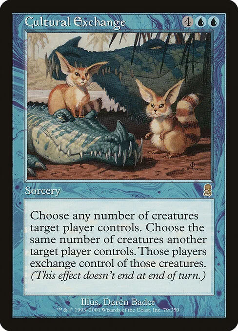 Cultural Exchange, carta Magic di tipo Sorcery illustrata da Daren Bader