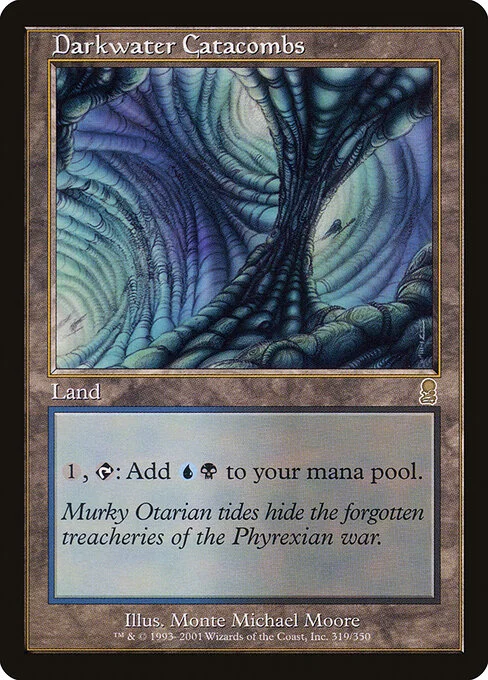 Darkwater Catacombs, carta Magic di tipo Land illustrata da Monte Michael Moore