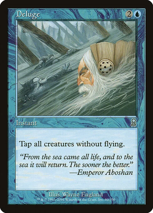 Deluge, carta Magic di tipo Instant illustrata da Wayne England