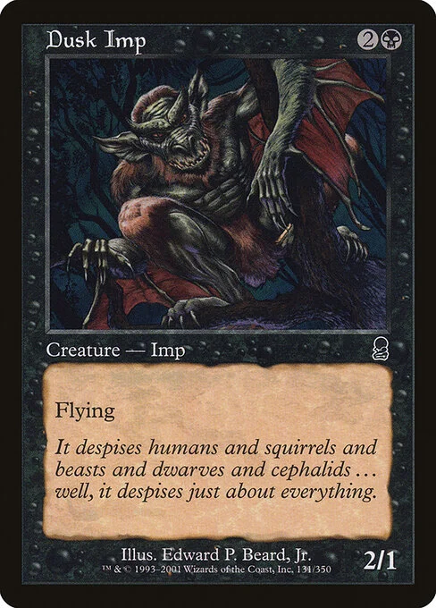 Dusk Imp, carta Magic di tipo Creature — Imp illustrata da Edward P. Beard, Jr.
