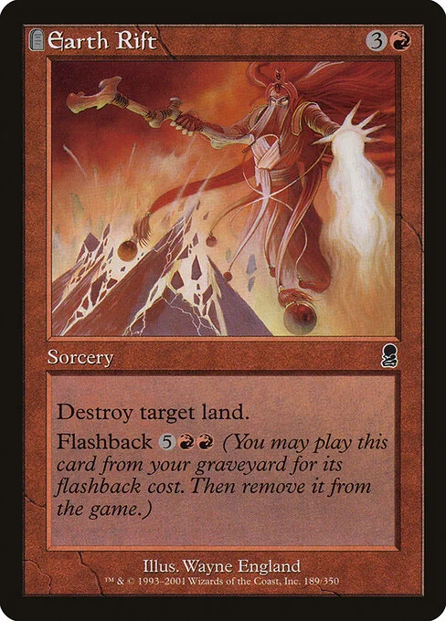 Earth Rift, carta Magic di tipo Sorcery illustrata da Wayne England