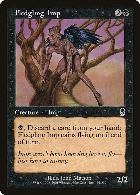Fledgling Imp, carta Magic di tipo Creature — Imp illustrata da John Matson