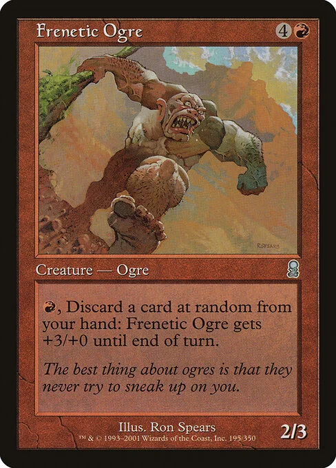 Frenetic Ogre, carta Magic di tipo Creature — Ogre illustrata da Ron Spears