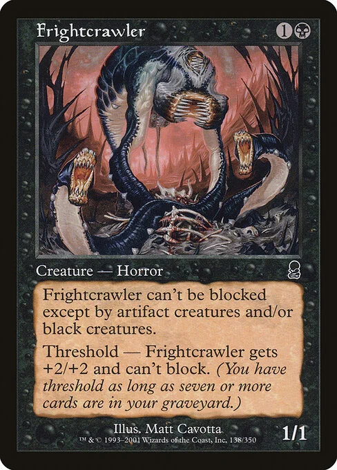 Frightcrawler, carta Magic di tipo Creature — Horror illustrata da Matt Cavotta