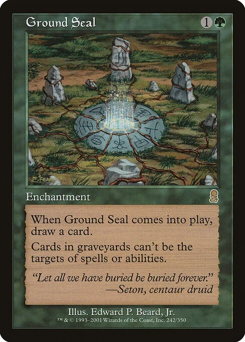 Ground Seal, carta Magic di tipo Enchantment illustrata da Edward P. Beard, Jr.