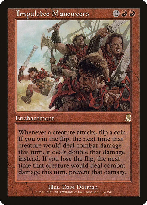Impulsive Maneuvers, carta Magic di tipo Enchantment illustrata da Dave Dorman