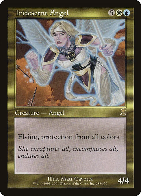 Iridescent Angel, carta Magic di tipo Creature — Angel illustrata da Matt Cavotta