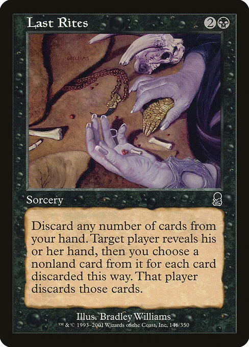 Last Rites, carta Magic di tipo Sorcery illustrata da Bradley Williams