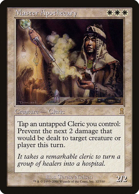 Master Apothecary, carta Magic di tipo Creature — Human Cleric illustrata da Terese Nielsen