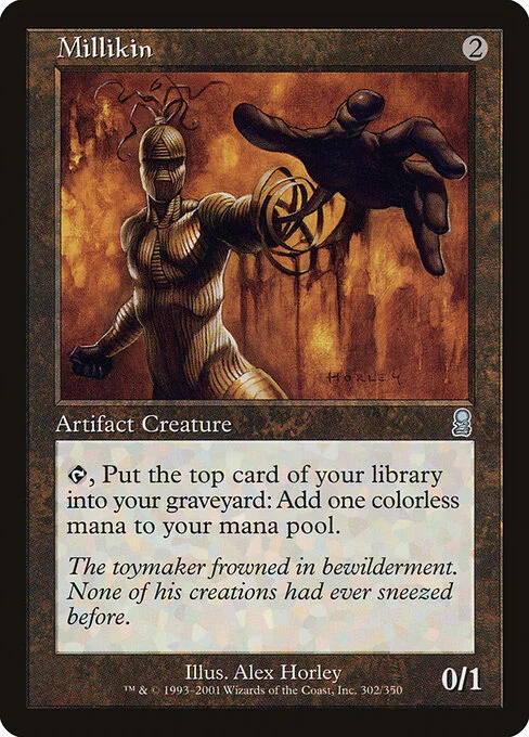 Millikin, carta Magic di tipo Artifact Creature — Construct illustrata da Alex Horley-Orlandelli