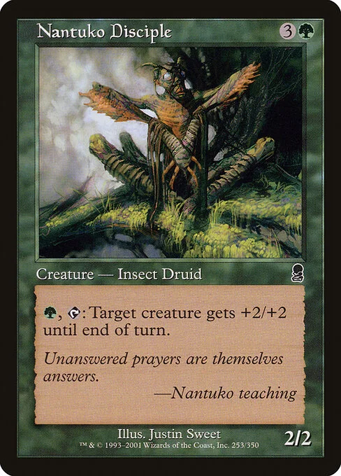 Nantuko Disciple, carta Magic di tipo Creature — Insect Druid illustrata da Justin Sweet