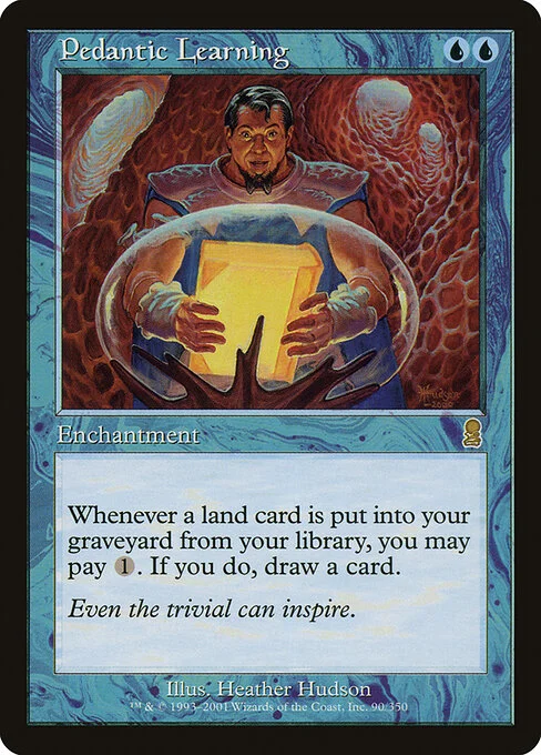 Pedantic Learning, carta Magic di tipo Enchantment illustrata da Heather Hudson