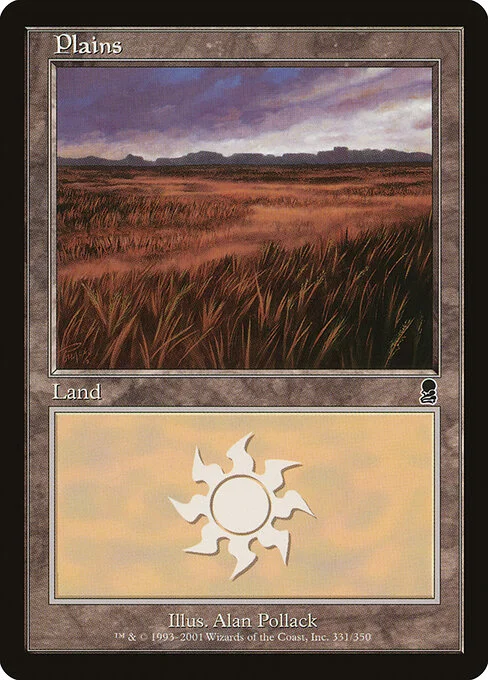 Plains, carta Magic di tipo Basic Land — Plains illustrata da Alan Pollack