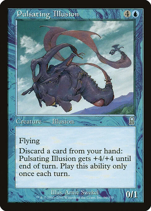 Pulsating Illusion, carta Magic di tipo Creature — Illusion illustrata da Arnie Swekel