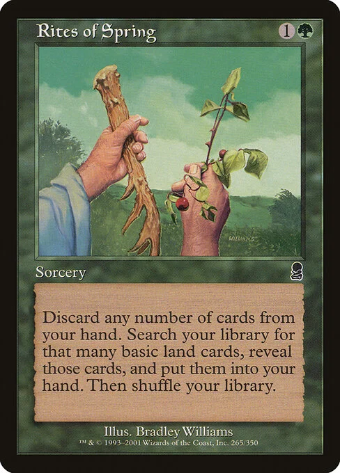 Rites of Spring, carta Magic di tipo Sorcery illustrata da Bradley Williams