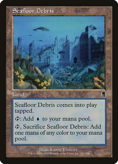 Seafloor Debris, carta Magic di tipo Land illustrata da Larry Elmore