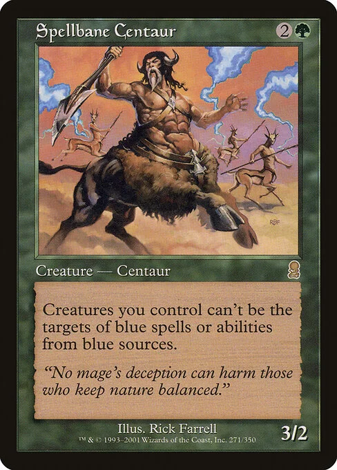 Spellbane Centaur, carta Magic di tipo Creature — Centaur illustrata da Rick Farrell