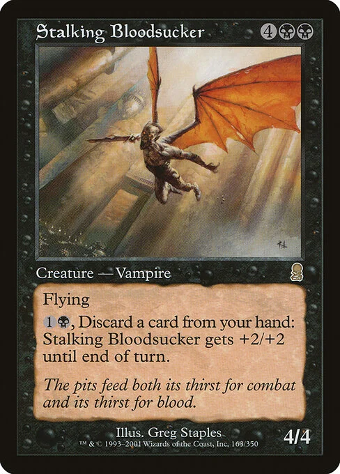 Stalking Bloodsucker, carta Magic di tipo Creature — Vampire illustrata da Greg Staples