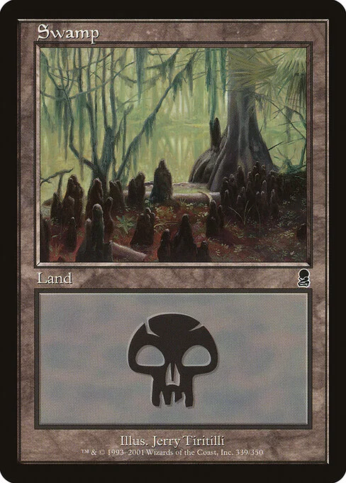 Swamp, carta Magic di tipo Basic Land — Swamp illustrata da Jerry Tiritilli