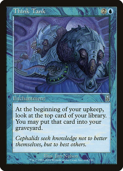 Think Tank, carta Magic di tipo Enchantment illustrata da Jim Nelson