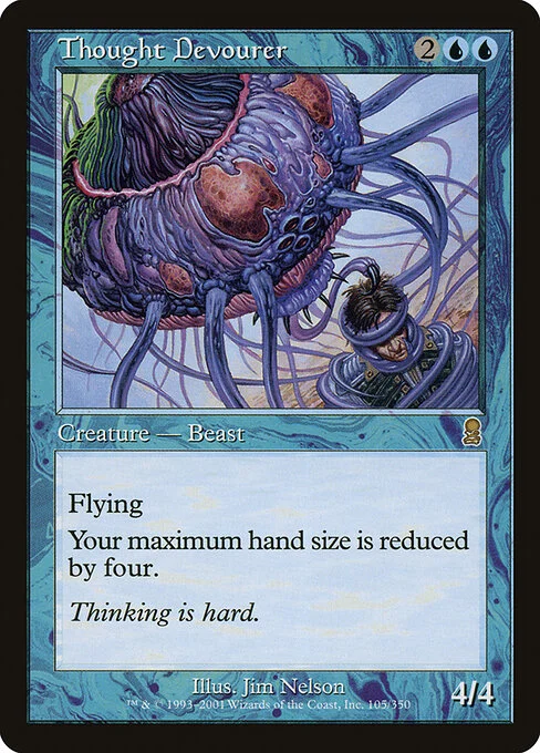 Thought Devourer, carta Magic di tipo Creature — Beast illustrata da Jim Nelson