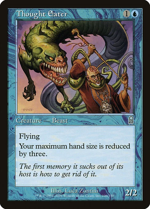 Thought Eater, carta Magic di tipo Creature — Beast illustrata da Luca Zontini