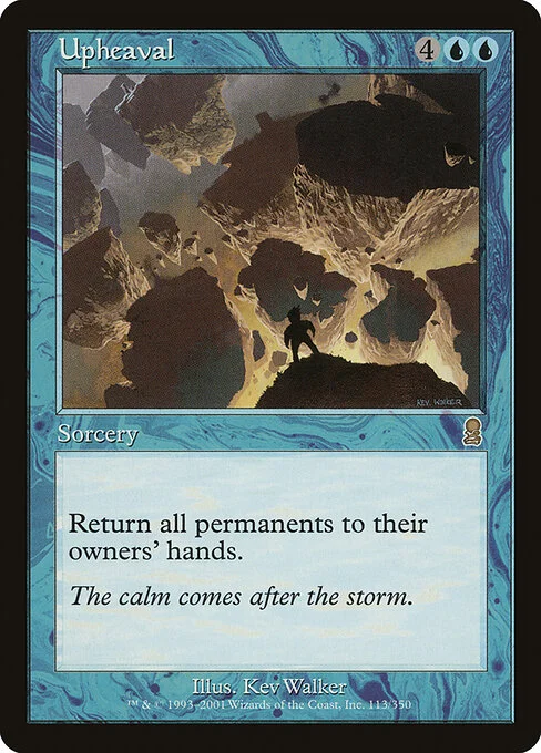 Upheaval, carta Magic di tipo Sorcery illustrata da Kev Walker