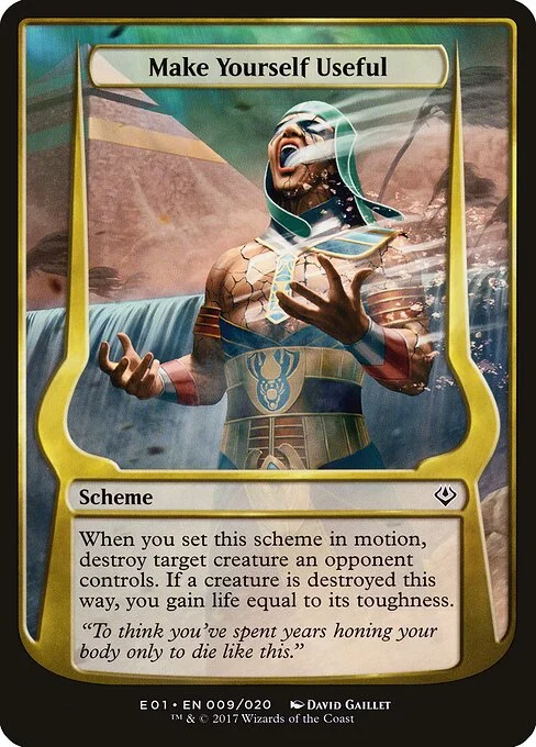 Make Yourself Useful, carta Magic di tipo Scheme illustrata da David Gaillet