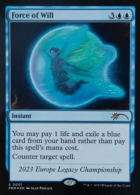 Force of Will, carta Magic di tipo Instant illustrata da Alan Pollack
