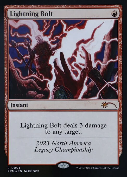 Lightning Bolt, carta Magic di tipo Instant illustrata da rk post