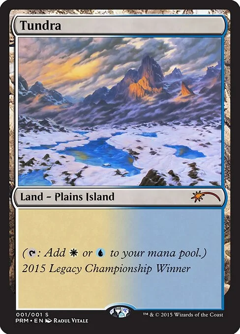 Tundra, carta Magic di tipo Land — Plains Island illustrata da Raoul Vitale