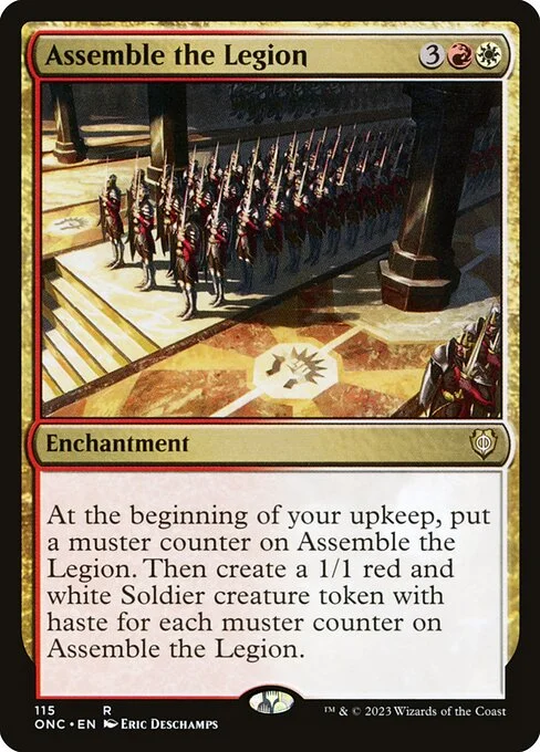Assemble the Legion, carta Magic di tipo Enchantment illustrata da Eric Deschamps
