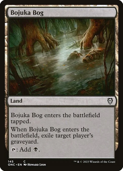 Bojuka Bog, carta Magic di tipo Land illustrata da Howard Lyon