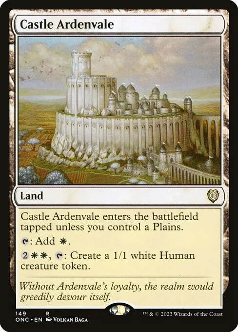 Castle Ardenvale, carta Magic di tipo Land illustrata da Volkan Baǵa
