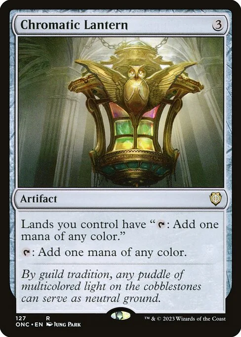 Chromatic Lantern, carta Magic di tipo Artifact illustrata da Jung Park