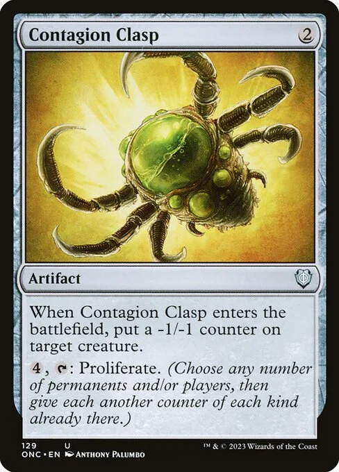 Contagion Clasp, carta Magic di tipo Artifact illustrata da Anthony Palumbo