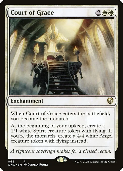 Court of Grace, carta Magic di tipo Enchantment illustrata da Denman Rooke