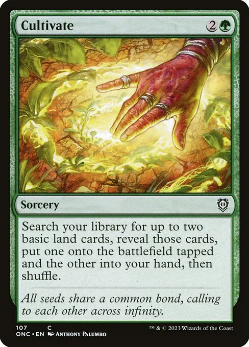 Cultivate, carta Magic di tipo Sorcery illustrata da Anthony Palumbo