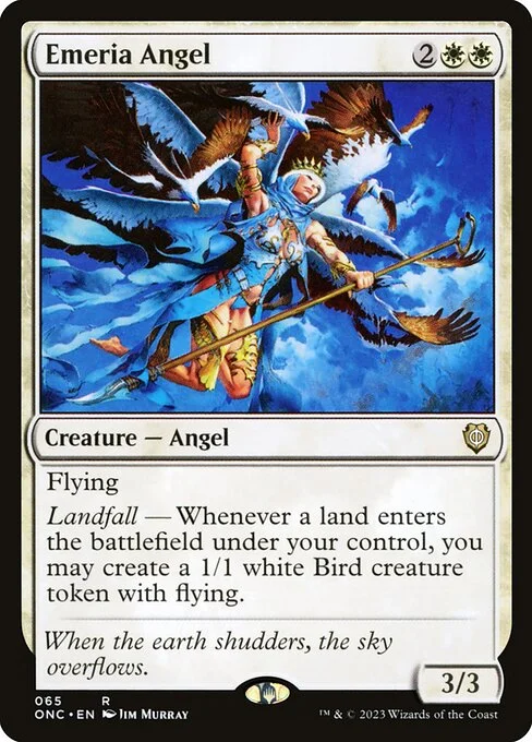 Emeria Angel, carta Magic di tipo Creature — Angel illustrata da Jim Murray