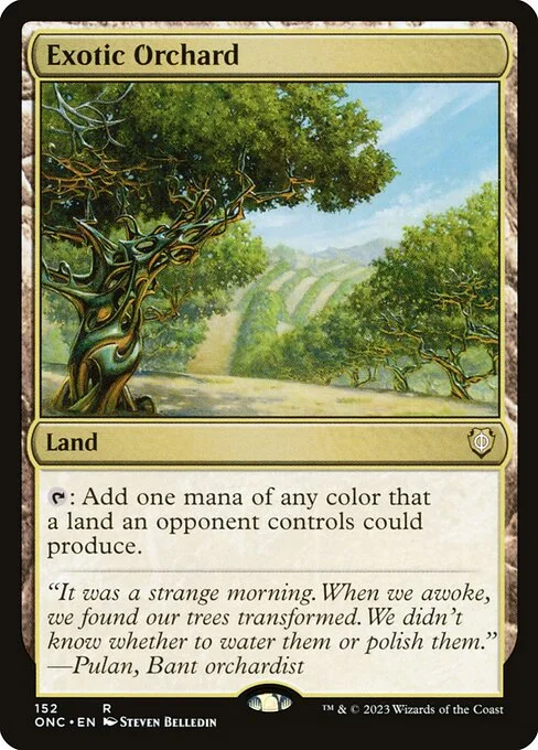 Exotic Orchard, carta Magic di tipo Land illustrata da Steven Belledin