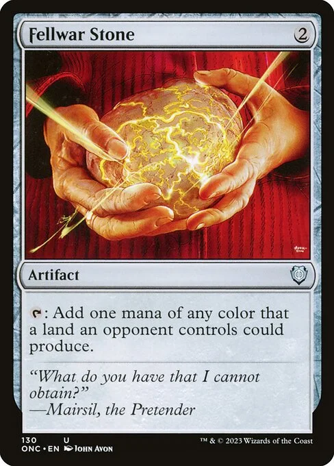 Fellwar Stone, carta Magic di tipo Artifact illustrata da John Avon