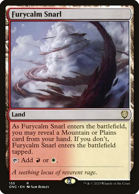 Furycalm Snarl, carta Magic di tipo Land illustrata da Sam Burley