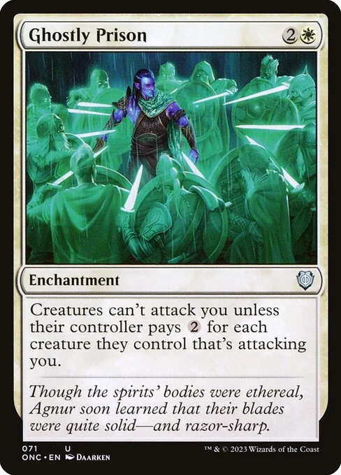 Ghostly Prison, carta Magic di tipo Enchantment illustrata da Daarken
