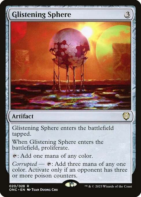 Glistening Sphere, carta Magic di tipo Artifact illustrata da Tuan Duong Chu