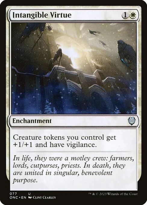 Intangible Virtue, carta Magic di tipo Enchantment illustrata da Clint Cearley