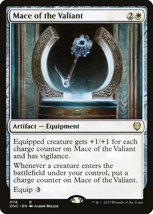Mace of the Valiant, carta Magic di tipo Artifact — Equipment illustrata da Aaron Miller
