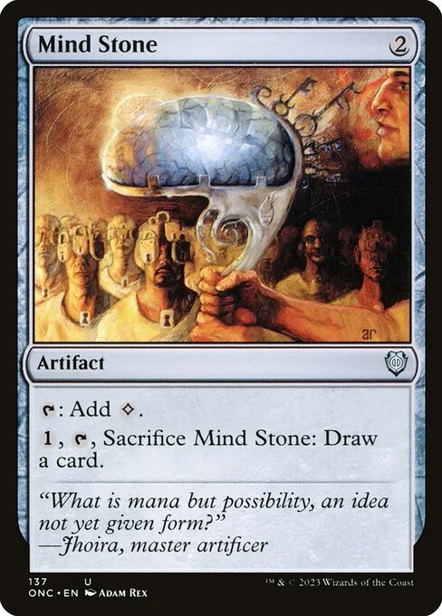 Mind Stone, carta Magic di tipo Artifact illustrata da Adam Rex
