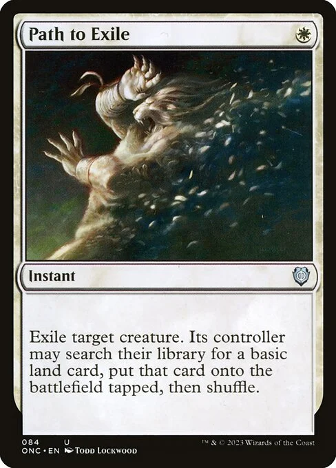 Path to Exile, carta Magic di tipo Instant illustrata da Todd Lockwood