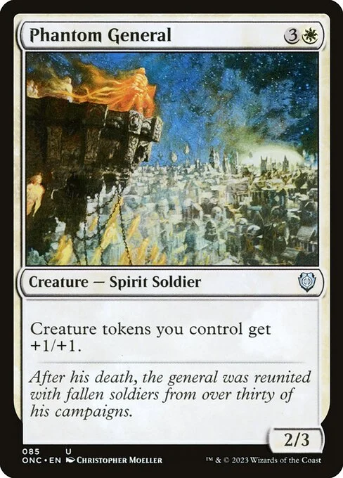 Phantom General, carta Magic di tipo Creature — Spirit Soldier illustrata da Christopher Moeller
